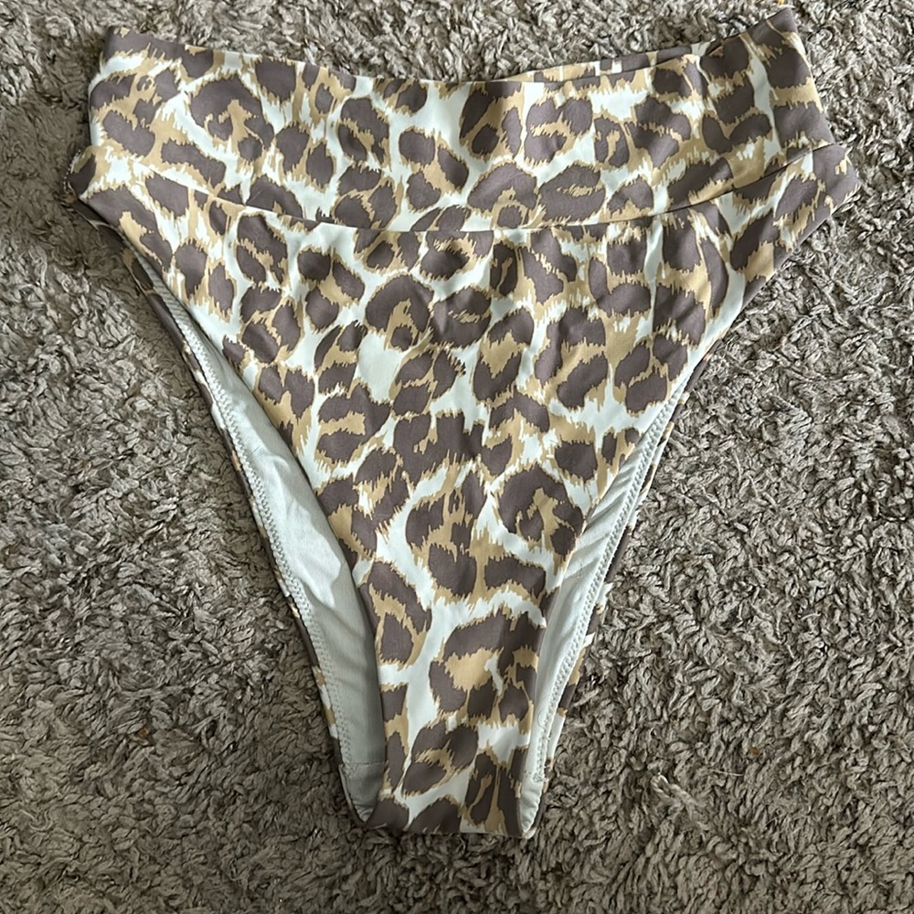 Aerie Cheetah Print Cheeky Bikini Bottoms
